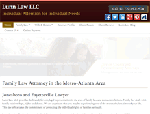 Tablet Screenshot of lunnlaw.com
